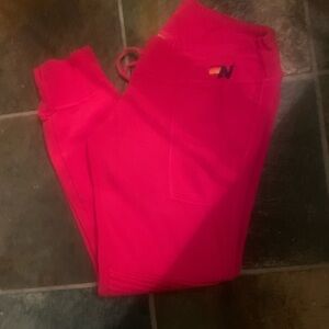 Aviator Nation Vibrant Pink Joggers